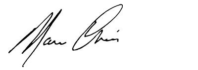 Signature de Mauro Chies